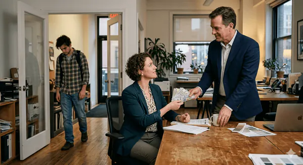 A business owner weighing DIY vs hiring a professional web designer