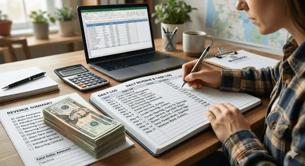Stacking coins representing the return on investment from a professional website